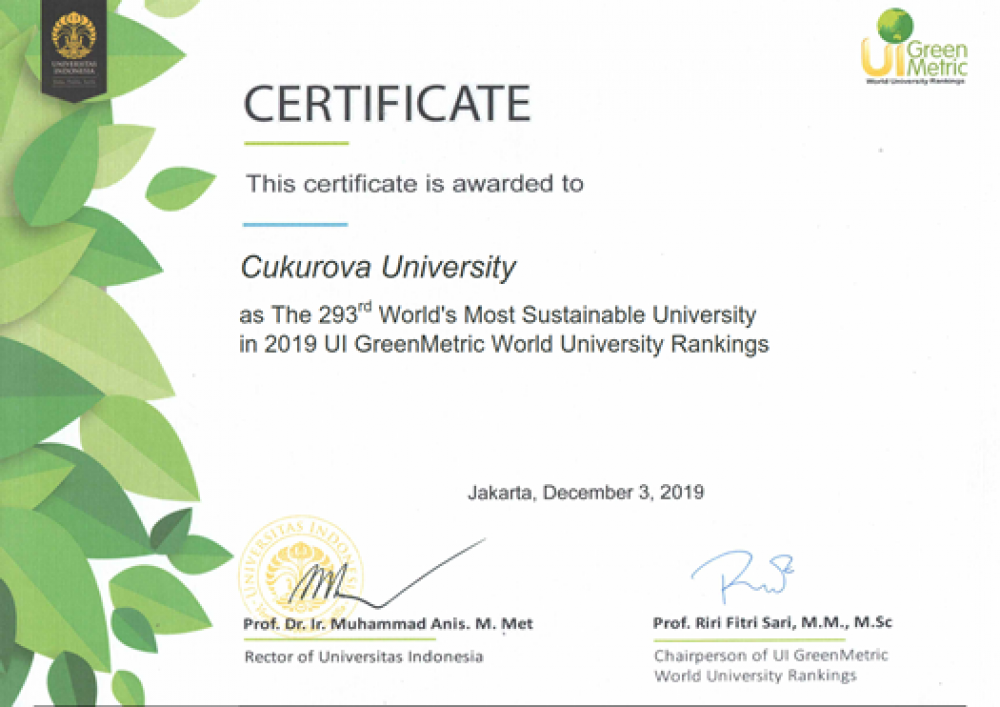 UI GreenMetric Dünya Üniversite Sıralaması sonuçlandı